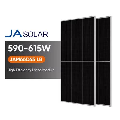 TOPCON JA Dual Glass Bifacial Mono Modules 590w 595w 600w 605w 610w 615w voor commercieel gebruik