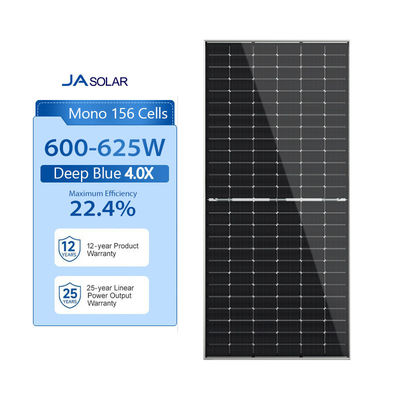 600-625 Watt PV-modules Dual Glass Mono zonnepanelen met 2,0 mm gehard laag ijzer glas