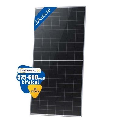 Glas 2.0mm 575W 590W 600W N-type bifaciale fotovoltaïsche module voor dakinstallatie
