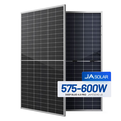 JA Solar 600W bifaciaal zonnepaneel met 2,0 mm dubbelglas en IEC ISO TUV-certificaat