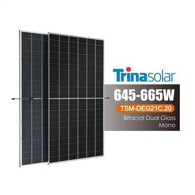 Trina 645 Watt 665w PV-modules 11BB 12BB PERC type mono zonnepanelen voor uw voordeel