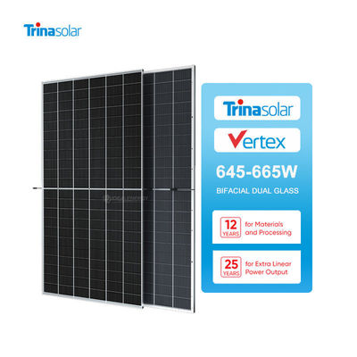 700W Tsm-Neg21C.20 Bificiële Dual Glass Pv-module zonnepanelen voor zonne-energiesysteem