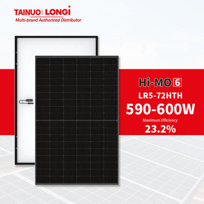 Longi Hi-MO 6 Zonnepaneel 590W 600W 600 Watt Halve Cell PV Panels Module met Warehouse