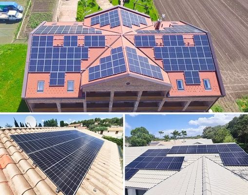 Anodisatieraam van aluminiumlegering Longi 550W Tier 1 zonnepanelen voor duurzame energieopwekking