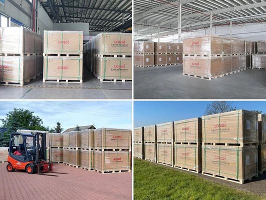 Anodisatieraam van aluminiumlegering Longi 550W Tier 1 zonnepanelen voor duurzame energieopwekking