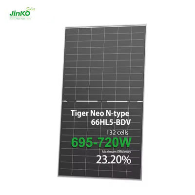 Jinko N Type Tiger 700W 710W 720W Mono Tier 1 zonnepanelen voor huishoudelijke elektriciteit mono-kristallijn