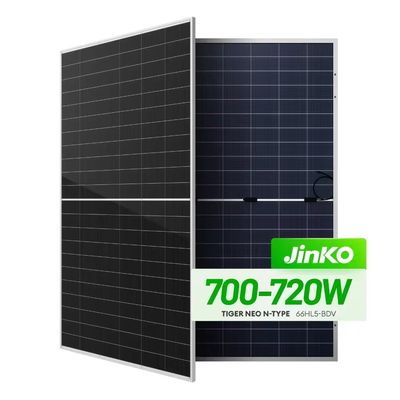 Echt Jinko 700W Bifacial Double Glass Solar Panel voor veelzijdige zonne-applicaties