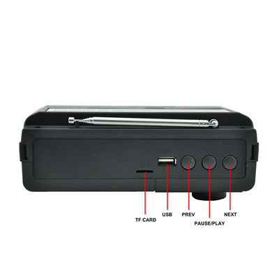 Home Fm Am Sw Zonne-aangedreven draagbare radio 2W met luidspreker en LED-licht