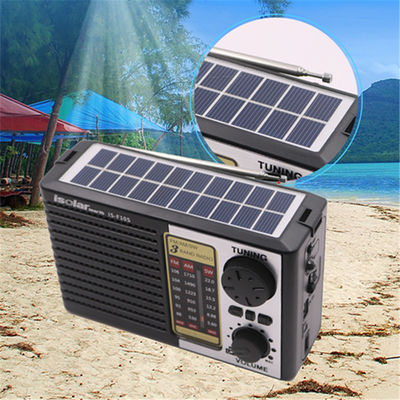 Home Fm Am Sw Zonne-aangedreven draagbare radio 2W met luidspreker en LED-licht