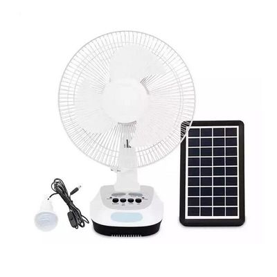 Bestverkopende AC/DC Operatie Metalen Grill 12 Inches 3 Blades Oplaadbare Huis Zonne Ventilatoren Oplaadbare Elektrische Ventilator