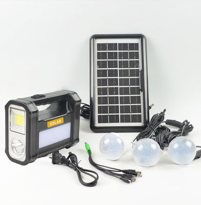 Ground Montage Compact Off Grid Solar Lighting Kit Met Led Bulb