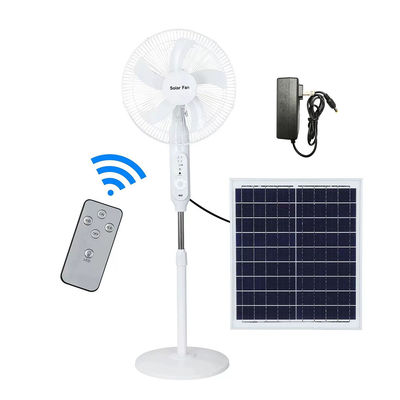 Aanpasbare 18 inch zonneventilator oplaadbare zonne-standventilator voor thuis