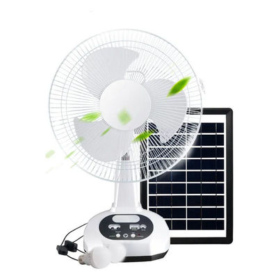 14 inch zonne-oplaadbare ventilator AC DC zonne-desk ventilator Mechanische besturing